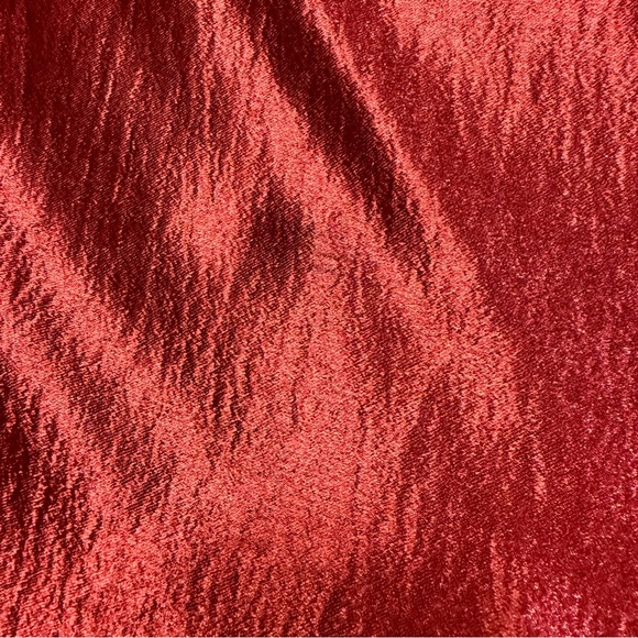 Simply Vera Vera Wang Red Satin A-Line Midi Skirt XL Lightweight Glossy Holiday - Picture 9 of 9